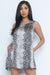 Snake Print Mini Dress w/ Pockets* (ED25114) - Wholesale Fashion Couture 