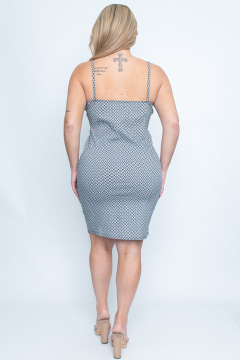 Plus Size Midi Dress (ZA1774P) - Wholesale Fashion Couture 