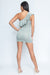 One Shoulder Solid Tie Dye Mini Dress* (D2337) - Wholesale Fashion Couture 