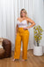 'Fresh Off The Runway' Plus Size High Waist Straight Leg Pants in Mustard (JP007) - Wholesale Fashion Couture 