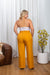 'Fresh Off The Runway' Plus Size High Waist Straight Leg Pants in Mustard (JP007) - Wholesale Fashion Couture 
