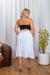 'Pretty Pressed' Plus Size Plisse Pleated Tea Length Midi Circle Skirt (718) - Wholesale Fashion Couture 