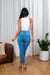 'Perfect Fit' Classic Denim Skinny Jeans with 5 Button Fly and Light Whiskered Detail (555) - Wholesale Fashion Couture 