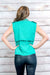 Double Breasted Sleeveless Vest with Metallic Studded Spread Collar (VJ90024) - Wholesale Fashion Couture 