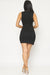 Basic Sleeveless V-neck Front Detail Mini Dress* (LD42931) - Wholesale Fashion Couture 