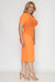 Plus Size See-Trough Short Sleeve Midi Dress in Neon "Undershirt Not Included" (D1044) - Wholesale Fashion Couture 