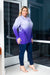 Plus Size Cowl Neck Soft Knit 2 Tones Sweater W/Front Fringe Detail (FS171108W) - Wholesale Fashion Couture 