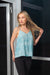 Tie Dye Sleeveless Race Back Top With 3 Front Buttons (18063) - Wholesale Fashion Couture 