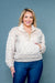 Plus Size 1/2 Zip Fur Pullover Sweater with Quilted Kangaroo Pocket and Long Sleeves in Dusty Rose (NB4100042482) - Wholesale Fashion Couture 