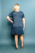 Plus Size Scoop Neck Short Sleeve Handkerchief Hem Midi Dress withNecklace (D1711X) - Wholesale Fashion Couture 