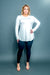Plus Size Classic Fit Long Sleeve Crewneck T-Shirt with Dolphin Hem (MT5001-PLUS) - Wholesale Fashion Couture 