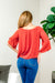 French Dot 3/4 Sleeve Off Shoulder Top with Rounded Hem (L3213) - Wholesale Fashion Couture 