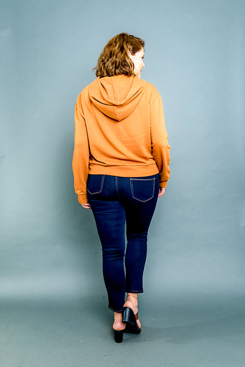 Plus Size Long Sleeve Drawstring Hoodie Sweater (52085006) Y - Wholesale Fashion Couture 