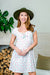 Floral Print Sweetheart Neck Cap Sleeve Mini Dress in Aqua (CK8004) - Wholesale Fashion Couture 