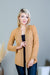 3D Embroidery Knit Long Sleeve Open Front Duster Cardigan with Scalloped Hem in Gold (791SHM) - Wholesale Fashion Couture 
