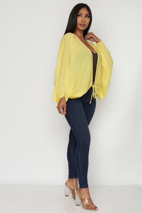 Butterfly Sleeve Cardigan- Top - Cover Up (FL20F381) - Wholesale Fashion Couture 