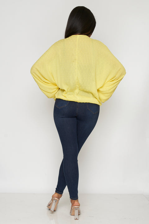 Butterfly Sleeve Cardigan- Top - Cover Up (FL20F381) - Wholesale Fashion Couture 