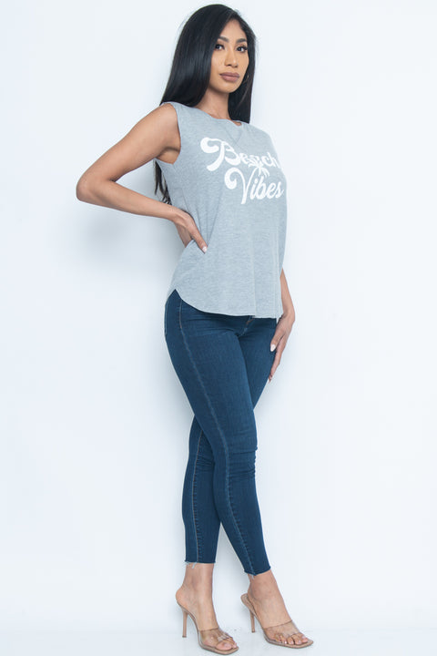 Sleeve Less Top (LVI71796-1) - Wholesale Fashion Couture 