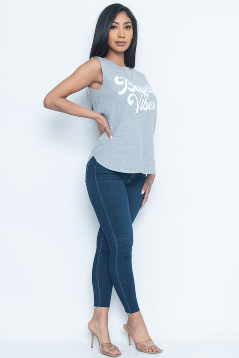 Sleeve Less Top (LVI71796-1) - Wholesale Fashion Couture 