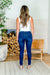 Denim Skinny Jeans with Fading in Dark Blue (5WR37026) Y - Wholesale Fashion Couture 