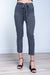 Capri Stripe Pants W/Elastic on Back 2 Pockets*(910337-CH604) - Wholesale Fashion Couture 