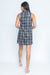 Plaid Sleeveless Tunic Mini Dress* (LD41199C) - Wholesale Fashion Couture 