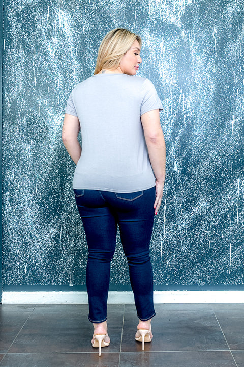 Plus Size Short Sleeve Top (ZA0962J) - Wholesale Fashion Couture 