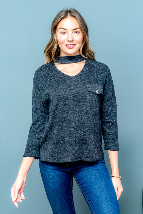 Long Sleeve Fleece Top (MT3762) - Wholesale Fashion Couture inc