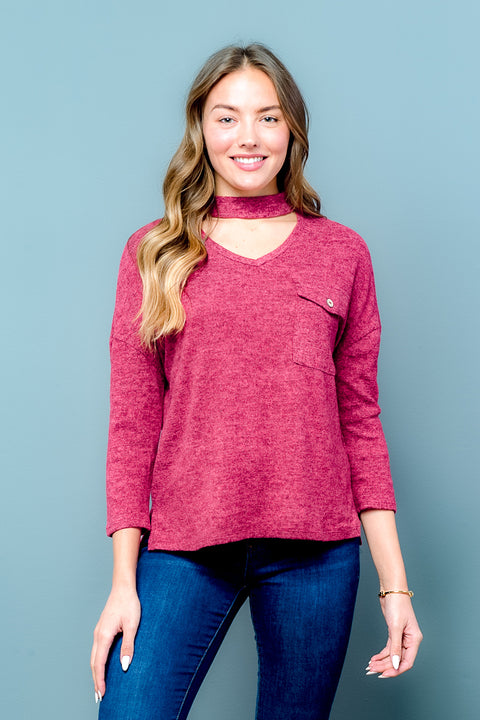 Long Sleeve Fleece Top (MT3762) - Wholesale Fashion Couture inc