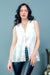 Lace Open Front Vest with Tie Front Closure (14973) - Wholesale Fashion Couture 