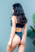 2 PC Set - Harness Bralette and Hi Cut Thong Bikini in Black (BF116) - Wholesale Fashion Couture 