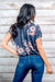 Floral Dolman Short Sleeve Elastic Hemline Missy Top (MC610350J1) - Wholesale Fashion Couture 