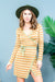 Striped Long Sleeve Wrap Dress (20129) - Wholesale Fashion Couture 
