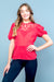 Short Sleeve See Thourg Top (AS113) RedCuff / ( S-M-L- 2-2-2)