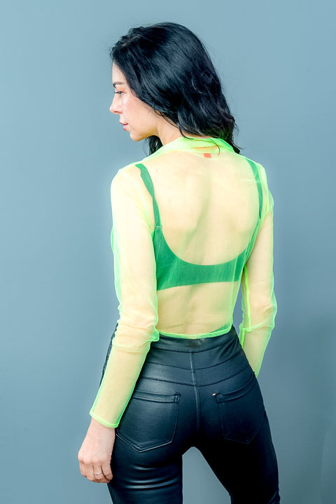 See through Crop Top (21969) - Wholesale Fashion Couture inc