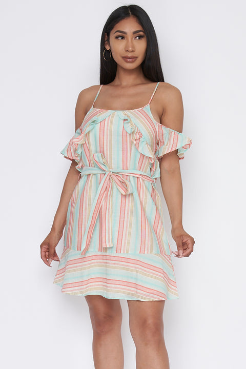 Adjustable Strap Open Back Dress Full Lining (ED63275B) - Wholesale Fashion Couture