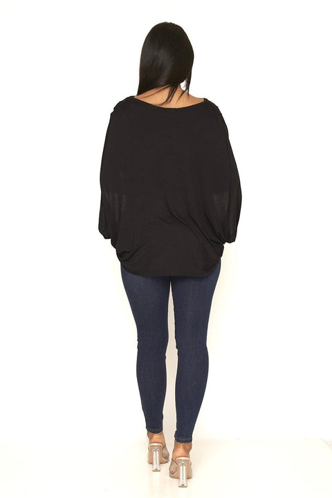 Breezy Scoop Neck Dropped Armhole Cape Style Tank Top (12174) - Wholesale Fashion Couture 