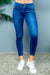 Skinny Denim Jeans Studs On Waist (A830) Dk.Blue / ( 1,3,5,7,9,11,13,15- 1,2,2,2,2,2,1,1)