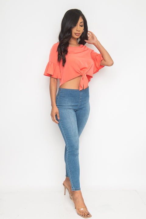 Shirt (ET1623) Orange / ( S-M-L-- 1-2-2)