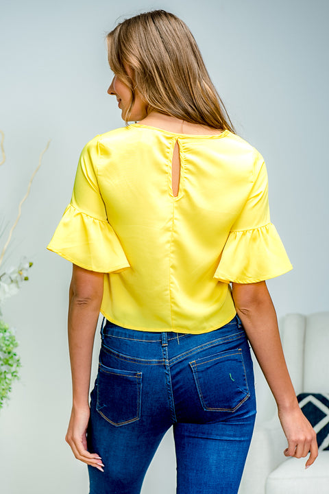 Shirt (ET1623) Yellow / ( S,M,L,- 2,2,2)