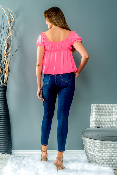 Lime Short Sleeve Top (ET1904) Neon / ( S,M,L- 2,2,2)