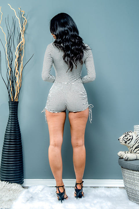 Romper (P3545) Black-White / ( S,M,L- 2,2,1)