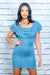 Mini Dress (MD2411) Blue / ( S-M-L- 2-2-2)