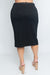 Plus Size Skirts (ED25001P) Black / ( 1XL-2XL-3XL- 2-2-2)