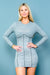 Long Sleeve Midi Dress (D5983) - Wholesale Fashion Couture 