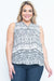 Plus Size Sleeve Less Top (ZB7975-P) - Wholesale Fashion Couture 