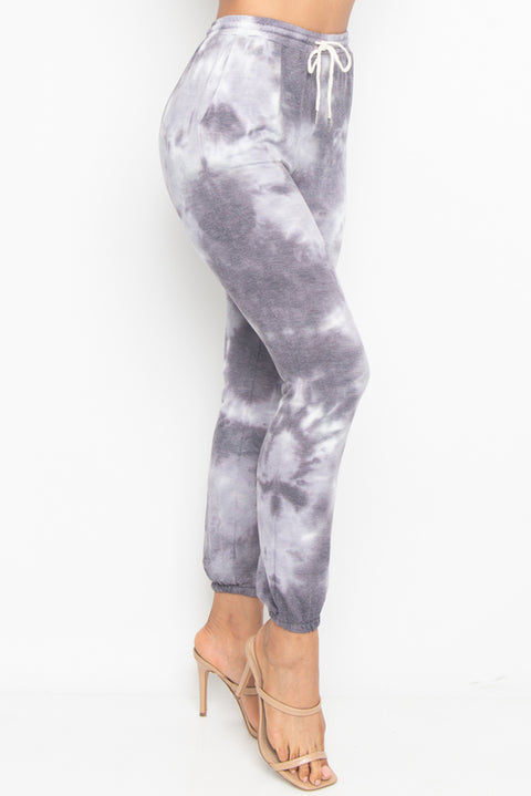 Soft Knit Sweat Pants with Drawstring, Slant Pockets and Elasticized Ankle (6727PY) - Wholesale Fashion Couture 