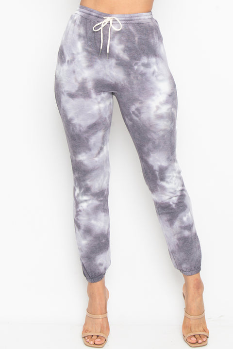 Soft Knit Sweat Pants with Drawstring, Slant Pockets and Elasticized Ankle (6727PY) - Wholesale Fashion Couture 