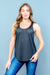 Sleeve Less Top (AT-50496) Black / (S-M-L - 2-2-2)