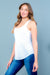 Sleeve Less Top (AT-50496) White / (S-M-L - 2-2-2)